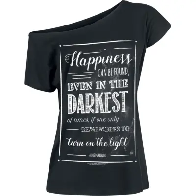 Harry Potter T-shirt - Albus Dumbledore - Happiness Can Be Found - S 4XL - för Dam - svart