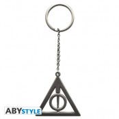 Harry Potter 3D Deathly Hallows Metal Keychain