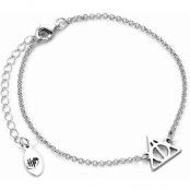 Harry Potter Armband - Deathly Hallows - för Dam - silverfärgad