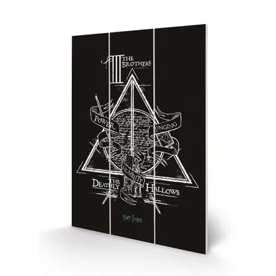 Harry Potter - Deathly Hallows - Wood Print 20X29.5