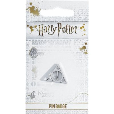 Harry Potter Pin - Deathly Hallows - för  silverfärgad