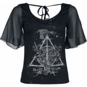 Harry Potter T-shirt - Deathly Hallows - S XXL - för Dam - svart