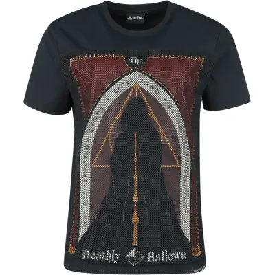 Harry Potter T-shirt - Deathly Hallows - S XXL - för Dam - svart
