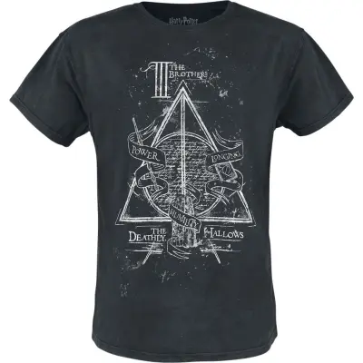 Harry Potter T-shirt - The Deathly Hallows - S XXL - för Herr - svart