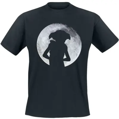 Harry Potter T-shirt - Dobby - Moonlight - S 5XL - för Herr - svart