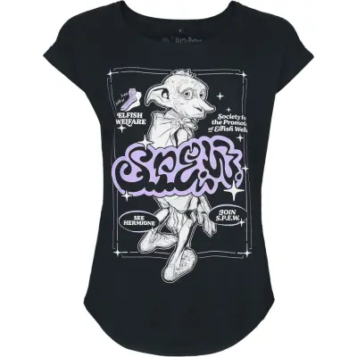 Harry Potter T-shirt - Dobby - S L - för Dam - svart