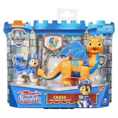 Paw Patrol Knights Chase and Dragon Draco
