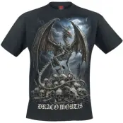 Spiral T-shirt - Draco Mortis - S 4XL - för Herr - svart