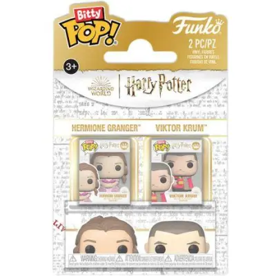 Bitty Pop! 2-Pack: Harry Potter - Hermione Granger & Viktor Krum Vinyl Figures