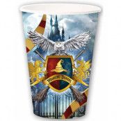 6 Harry Potter-inspirerade pappersmuggar 355 ml - Magisk skola