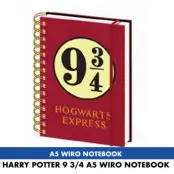 Harry Potter - 9 3/4 - A5 Wiro Notebook