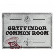 Harry Potter - Common Room Tin Sign - 21 x 15 cm