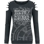Harry Potter Långärmad tröja - Mischief Managed - L XXL - för Dam - mörkgrå