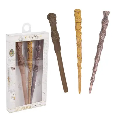 Harry Potter - Letter - Set Of 3 Magic Wand Ballpoint Pens