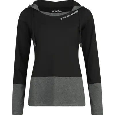 Harry Potter Luvtröja - Marauder's map - L XXL - för Dam - svart