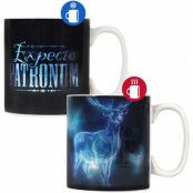 Harry Potter Mugg - Expecto Patronum - Tasse mit Thermoeffekt - för  svart