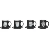 Harry Potter Mugg-paket - Häuser - Espresso Tassen - för