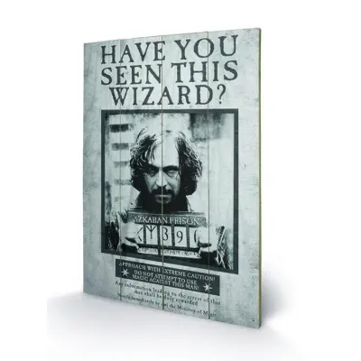 Harry Potter - Printing On Wood 40X59 - Sirius Wanted