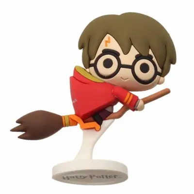 Harry Potter - Rubber Mini Figure 6Cm - Harry Potter Nimbus Red Cap