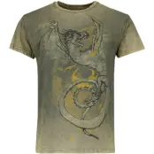 Harry Potter T-shirt - Hungarian Horntail - S XXL - för Herr - grön