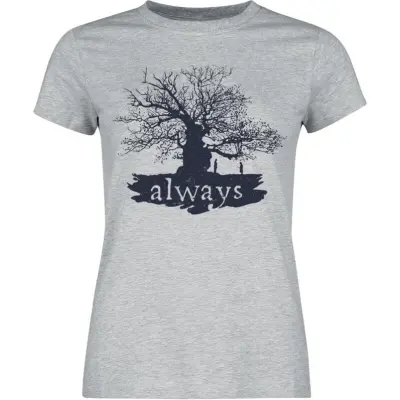 Harry Potter T-shirt - Magic Tree - M XXL - för Dam - gråmelerad
