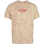 Harry Potter T-shirt - Marauder's Map All Over - Oversize - S XXL - för Herr - sand