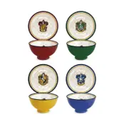 Harry Potter - The 4 Houses - Set Of 4 Bowls 14Oz