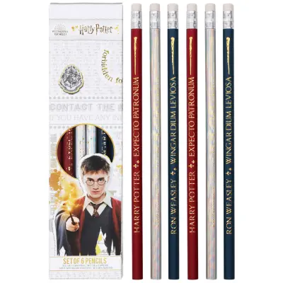 Harry Potter - Wands - 6 Pencils Set