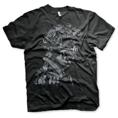 Harry Potter Wordings And Symbols T-shirt XXL