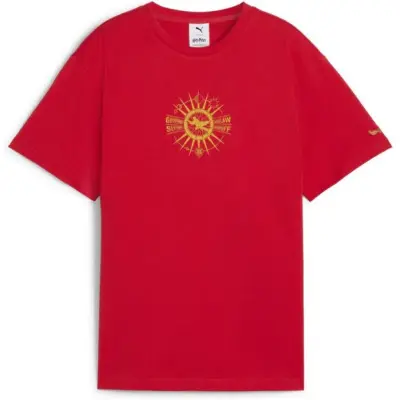 Puma T-shirt - PUMA X HARRY POTTER Relaxed Graphic Tee - 152 164 - för barn - röd