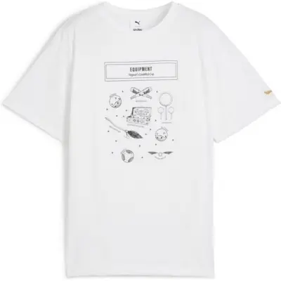 Puma T-shirt - PUMA X HARRY POTTER Relaxed Graphic Tee - 152 164 - för barn - vit