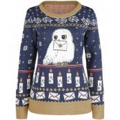 Harry Potter Christmas jumper - Hedwig - XS 7XL - för Dam - flerfärgad