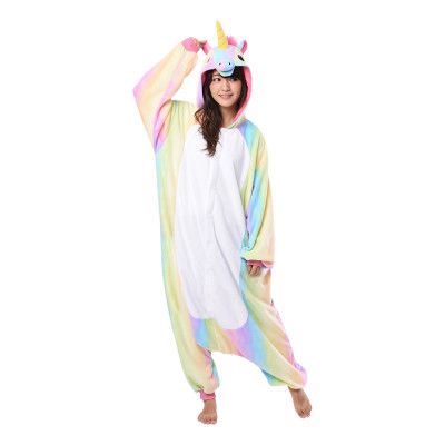 Enhörning Regnbåge Kigurumi - Medium