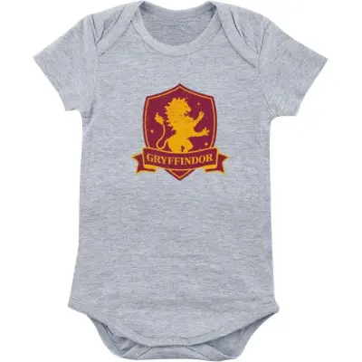 Harry Potter Body - Gryffindor - 50/56 86/92 - för barn - gråmelerad