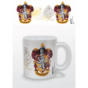 Harry Potter Gryffindor Crest Ceramic Mug White