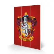 Harry Potter - Gryffindor Crest - Wood Print 20X29.5