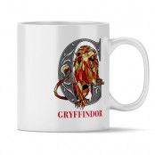 Harry Potter - Gryffindor Lion White Mug