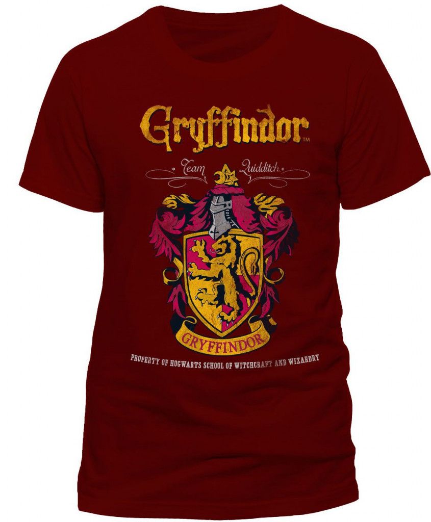 Harry Potter Gryffindor Quidditch T Shirt Red Harry Potter Butiken