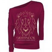 Harry Potter Långärmad tröja - Gryffindor - S XL - för Dam - röd