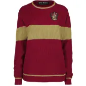 Harry Potter Stickad jumper - Gryffindor - Quidditch - S XL - för Dam - röd/gul