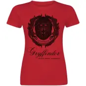 Harry Potter T-shirt - Gryffindor - Courage Bravery Determination - M XXL - för Dam - röd