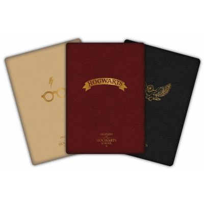 Harry Potter Anteckningsböcker A6 3-pack