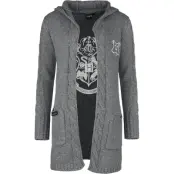 Harry Potter Cardigan - Hogwarts - S 3XL - för Dam - grå