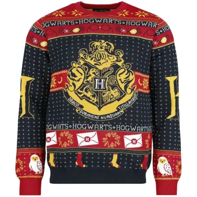 Harry Potter Christmas jumper - Hogwarts - S L - för  flerfärgad