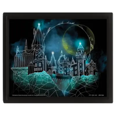 Harry Potter - Geometric Hogwarts - Wall Art