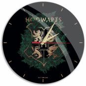 Harry Potter - Hogwarts Black and Green Glossy Väggklocka