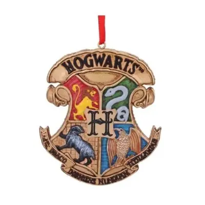 Harry Potter Hogwarts Crest Hanging Ornament 8cm