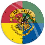 Harry Potter - Hogwarts Four Houses Väggklocka