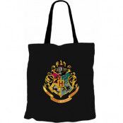 Harry Potter - Hogwarts Logo Black Tygpåse