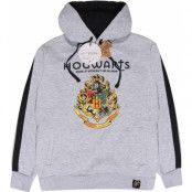 Harry Potter Luvtröja - Hogwarts Crest - S XXL - för Herr - gråmelerad